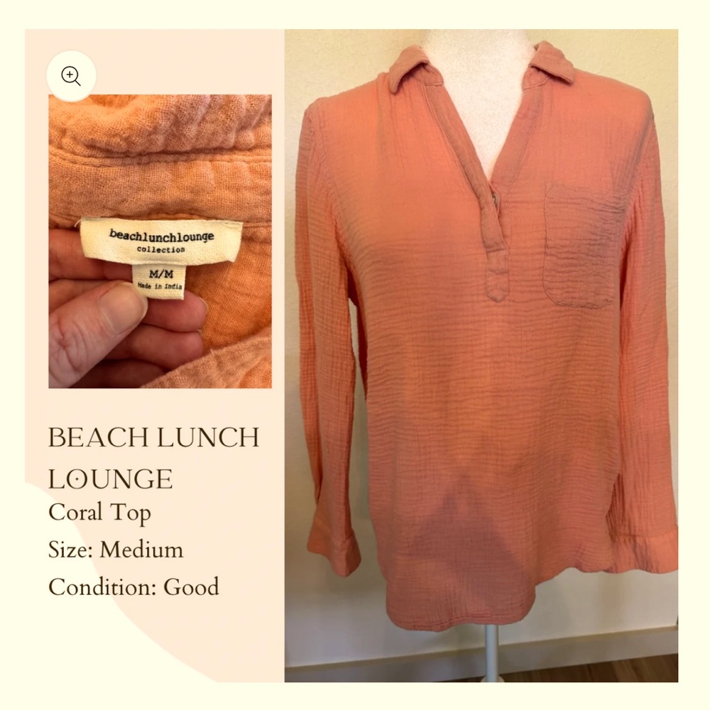 Beachlunchlounge Coral Top size M